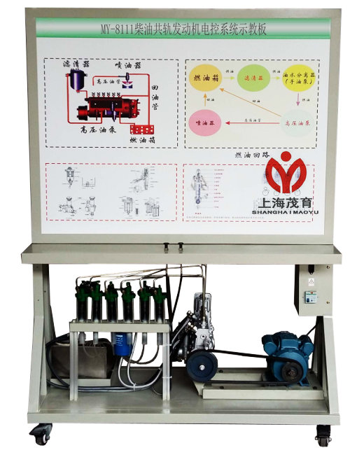 柴油共軌發(fā)動機電控系統(tǒng)理實一體化示教板